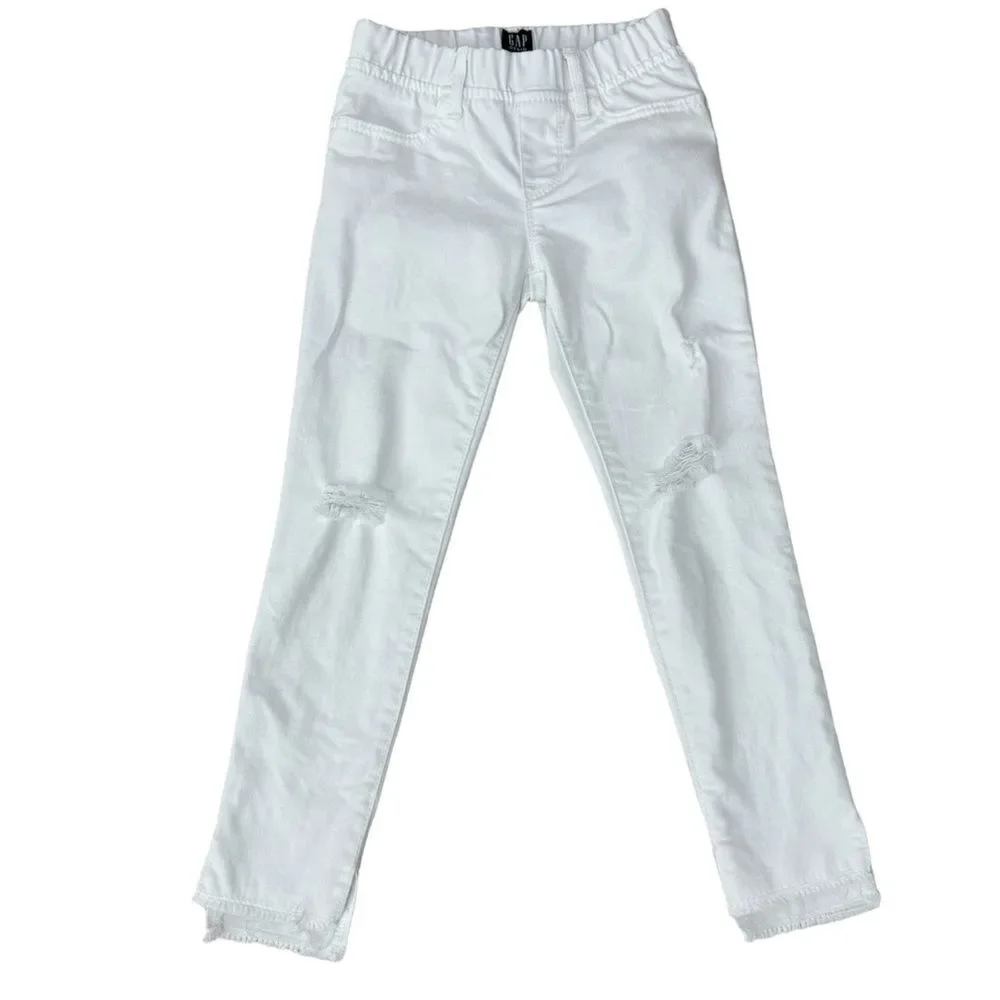 Gap Kids White Slim Stretch Jegging Ankle Length Denim size 8